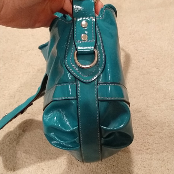 Teal medallion shoulder bag - Picture 8 of 11